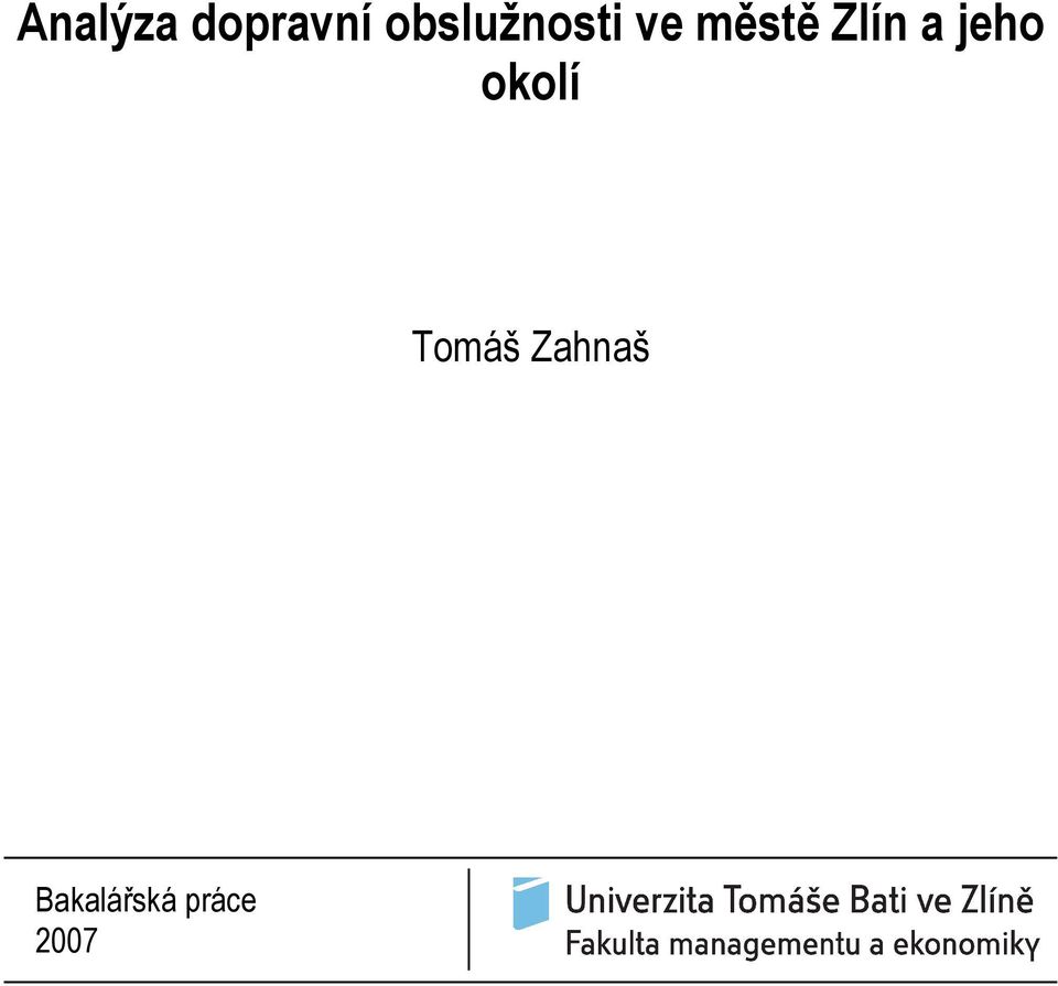 Zlín a jeho okolí