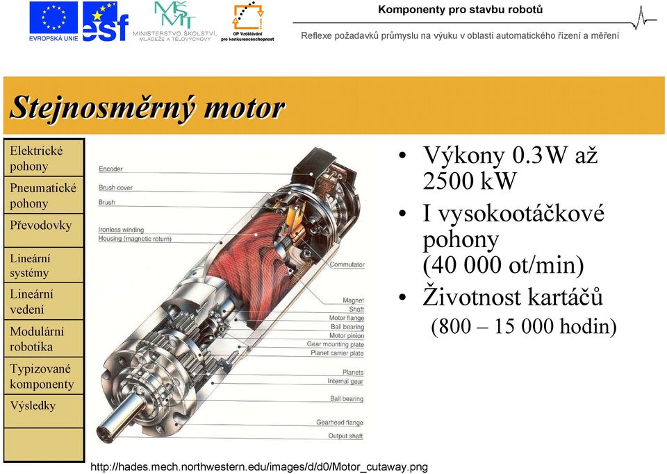 ot/min) Životnost kartáčů (800 15 000