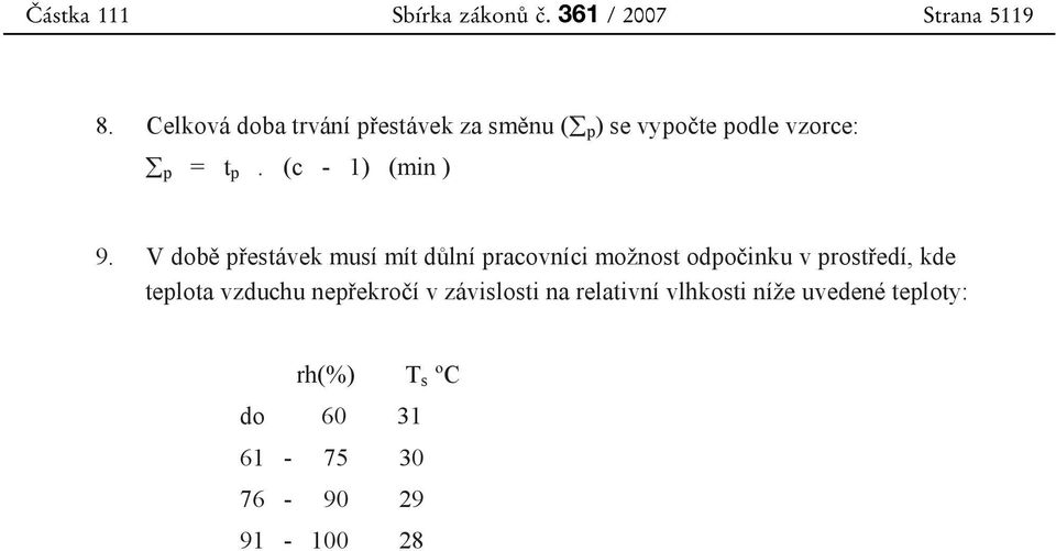 (c - 1) (min ) 9.