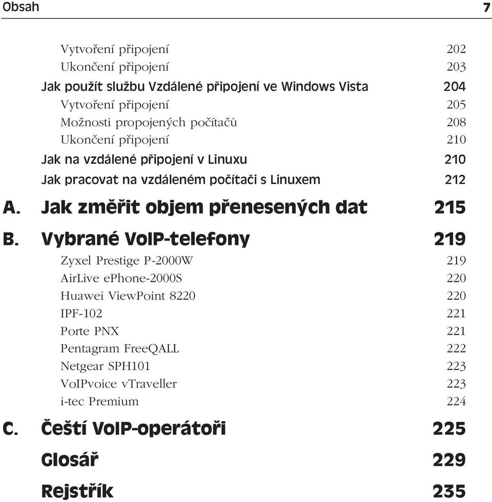 Jak změřit objem přenesených dat 215 B.