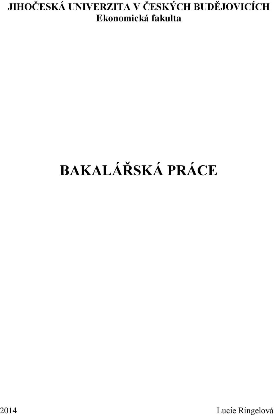Ekonomická fakulta