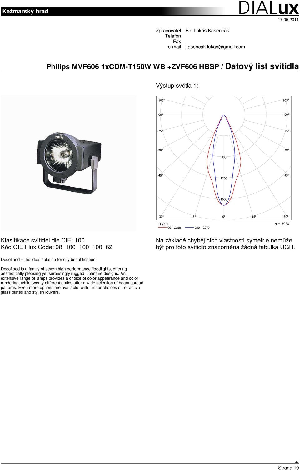 Decoflood the ideal solution for city beautification Decoflood is a family of seven high performance floodlights, offering aesthetically pleasing yet surprisingly rugged luminaire