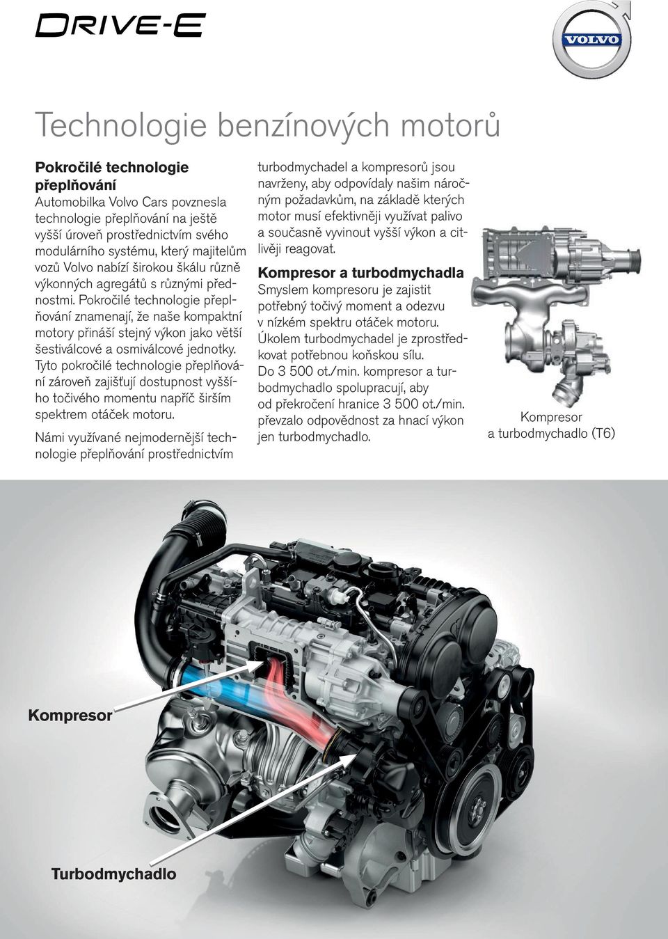 Pokročilé technologie přeplňování znamenají, že naše kompaktní motory přináší stejný výkon jako větší šestiválcové a osmiválcové jednotky.