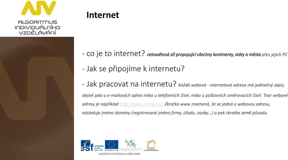 - Jak pracovat na internetu?