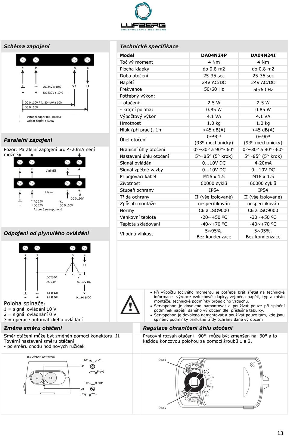 8 m2 Doba otočení 25-35 sec 25-35 sec Napětí Frekvence 50/60 Hz 50/60 Hz Potřebný výkon: - otáčení: 2.5 W 2.5 W - krajní poloha: 0.85 W 0.85 W Výpočtový výkon 4.1 VА 4.1 VА Hmotnost 1.0 kg 1.