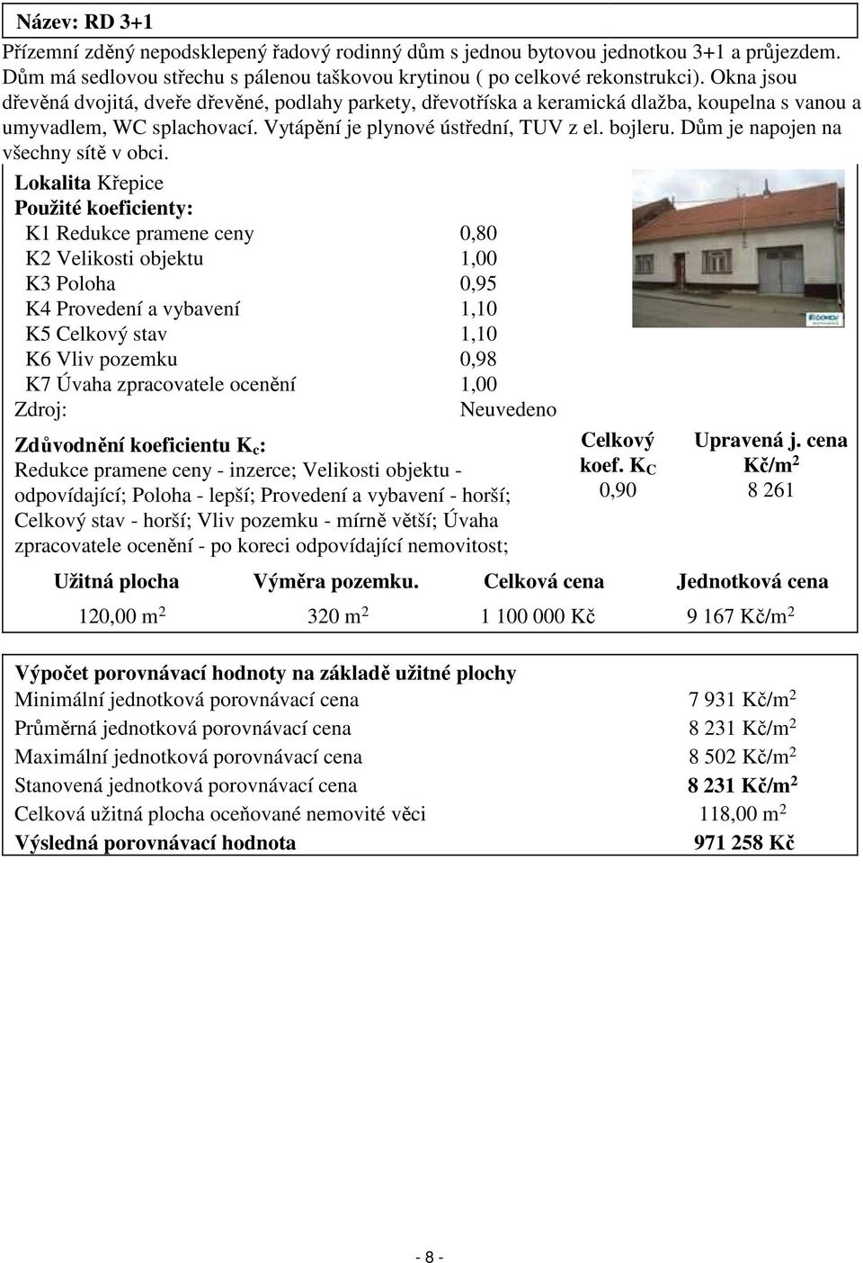 Dům je napojen na všechny sítě v obci.
