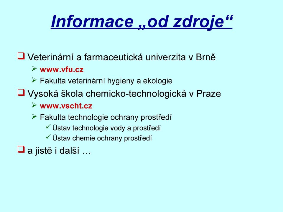 chemicko-technologická v Praze www.vscht.