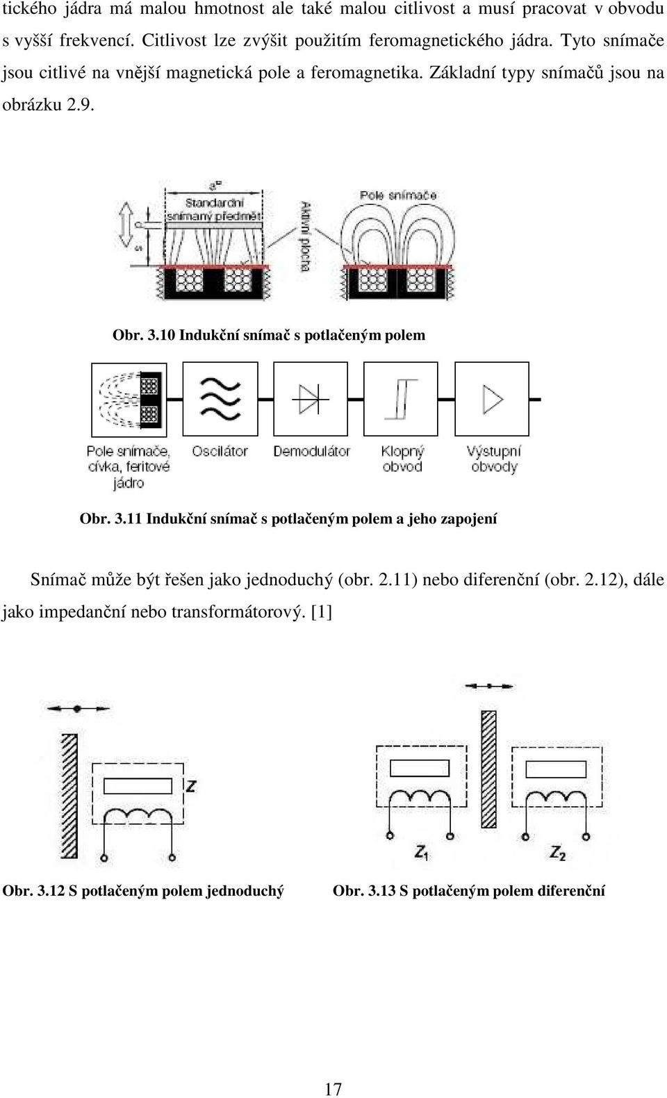 Základní typy snímačů jsou na obrázku 2.9. Obr. 3.