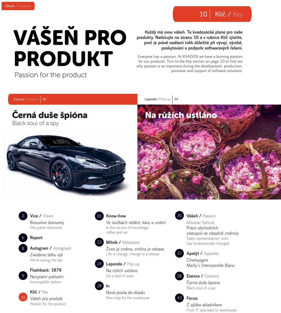 At KVADOS we have a burning passion for our products.