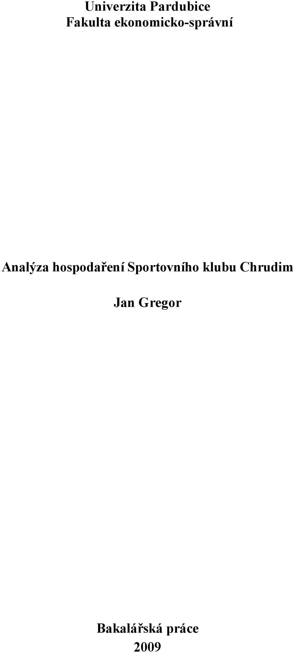 hospodaření Sportovního klubu