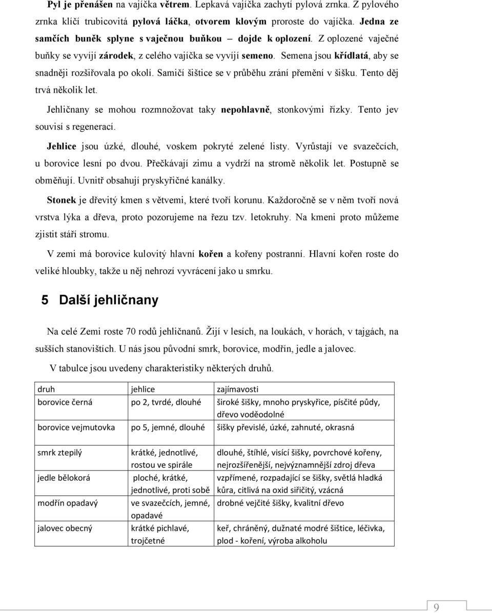 Semena jsou křídlatá, aby se snadněji rozšiřovala po okolí. Samičí šištice se v průběhu zrání přemění v šišku. Tento děj trvá několik let.