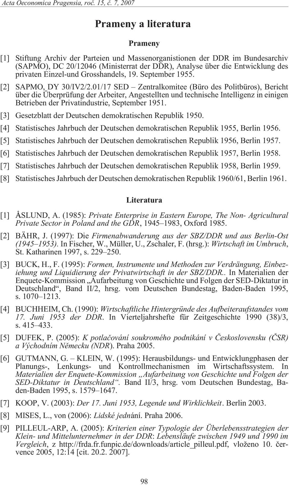 01/17 SED Zentralkomitee (Büro des Politbüros), Bericht über die Überprüfung der Arbeiter, Angestellten und technische Intelligenz in einigen Betrieben der Privatindustrie, September 1951.