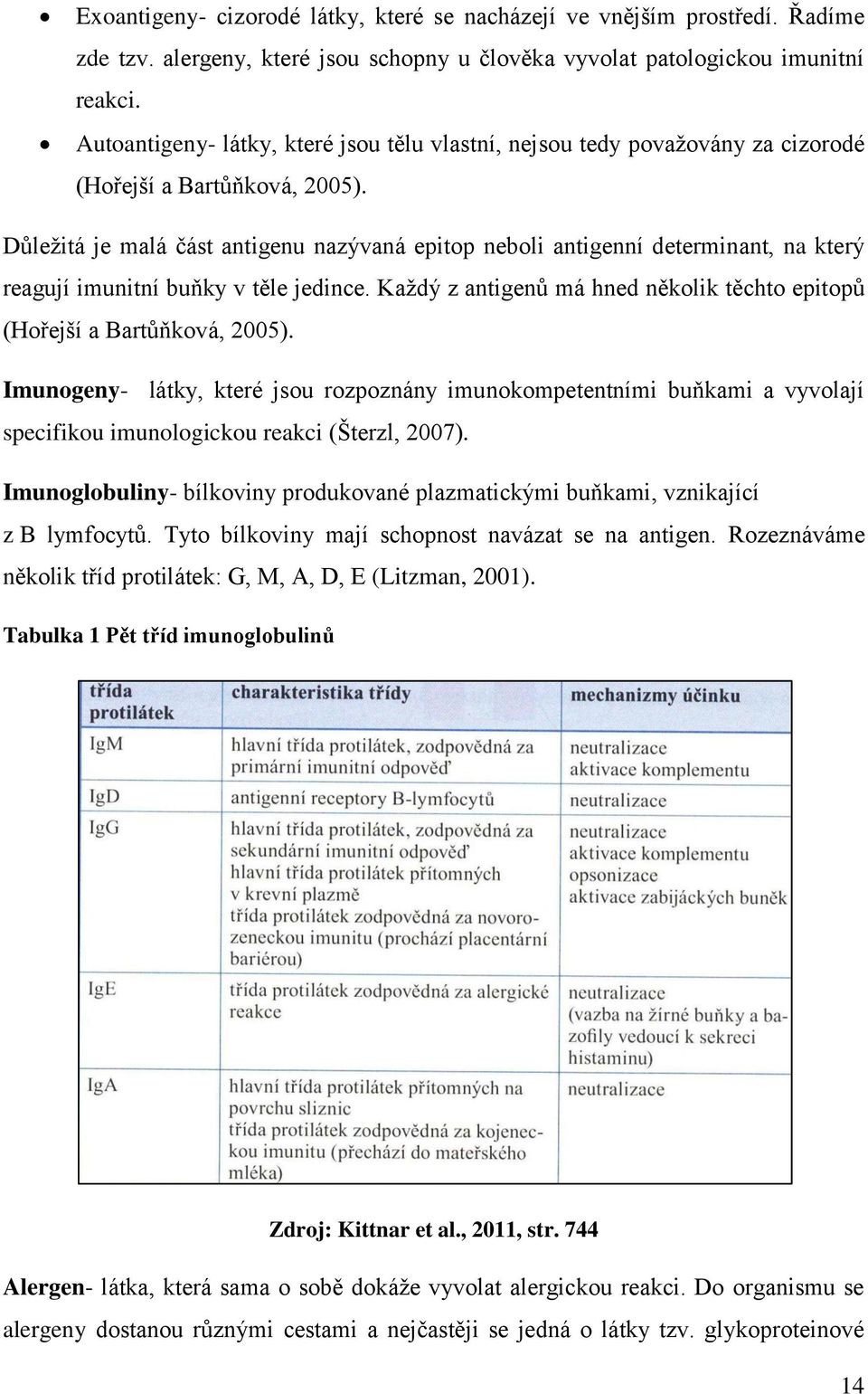 Důležitá je malá část antigenu nazývaná epitop neboli antigenní determinant, na který reagují imunitní buňky v těle jedince.