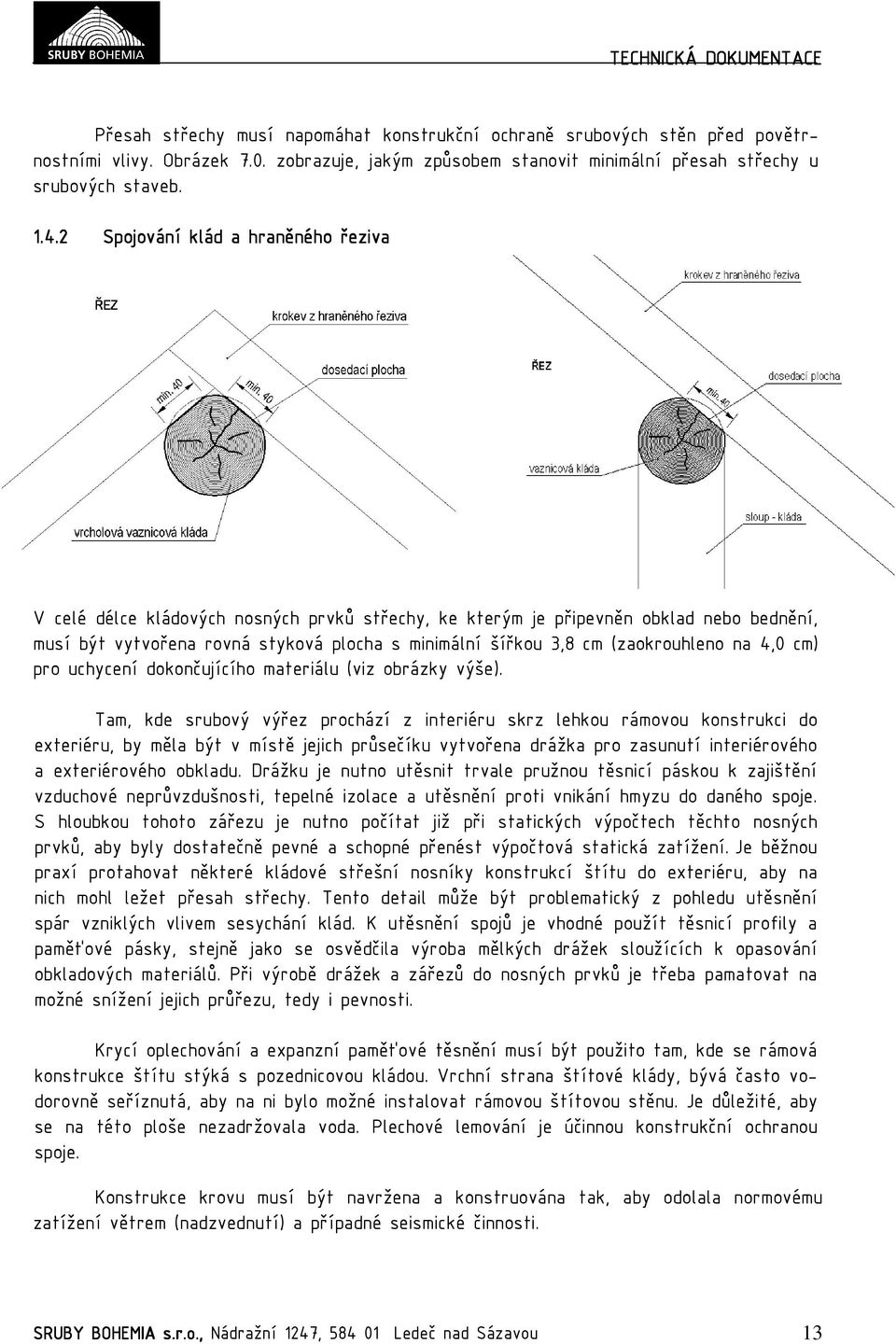 (zaokrouhleno na 4,0 cm) pro uchycení dokončujícího materiálu (viz obrázky výše).