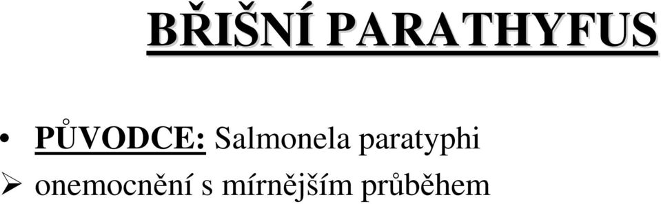 paratyphi