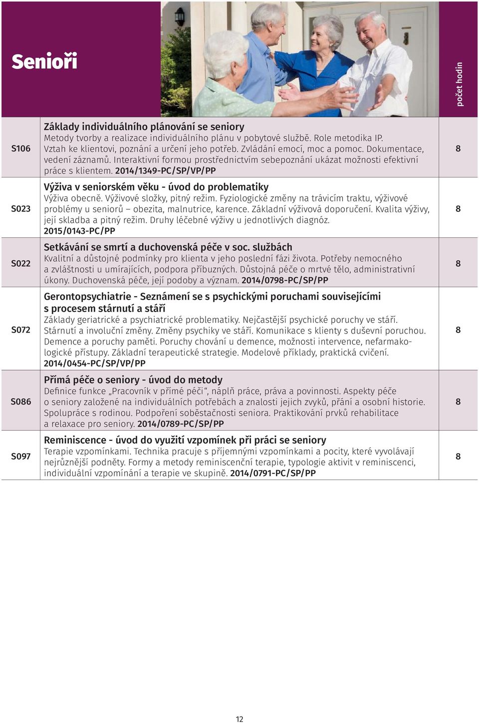 2014/1349-PC/SP/VP/PP Výživa v seniorském věku - úvod do problematiky Výživa obecně. Výživové složky, pitný režim.