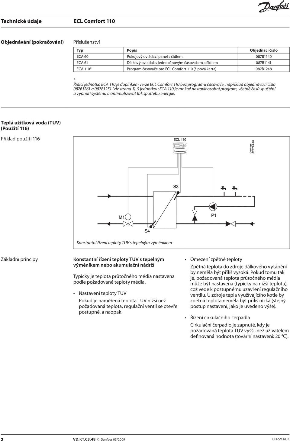 S jednotkou ECA 110 je možné nastavit osobní program, včetně časů spuštění a vypnutí systému a optimalizovat tak spotřebu energie.