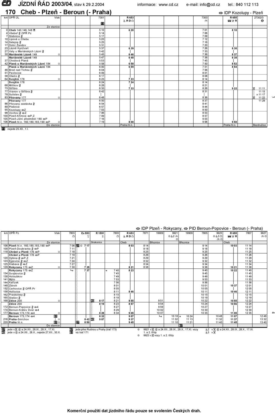 Chebu 5 20 7 12 14 Salajna 5 25 7 16 17 Dolní Žandov 5 31 7 20 23 Kynžvart 5 37 6 39 7 26 8 30 27 Valy u Mariánských Lázní 5 42 7 33 30 Mariánské 149 5 45 6 46 7 36 8 37 Mariánské 149 5 47 6 48 7 38