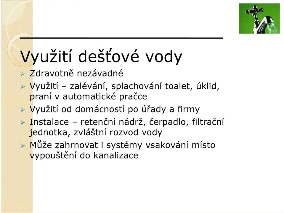 a firmy Instalace retenční nádrž, čerpadlo, filtrační jednotka, zvláštní