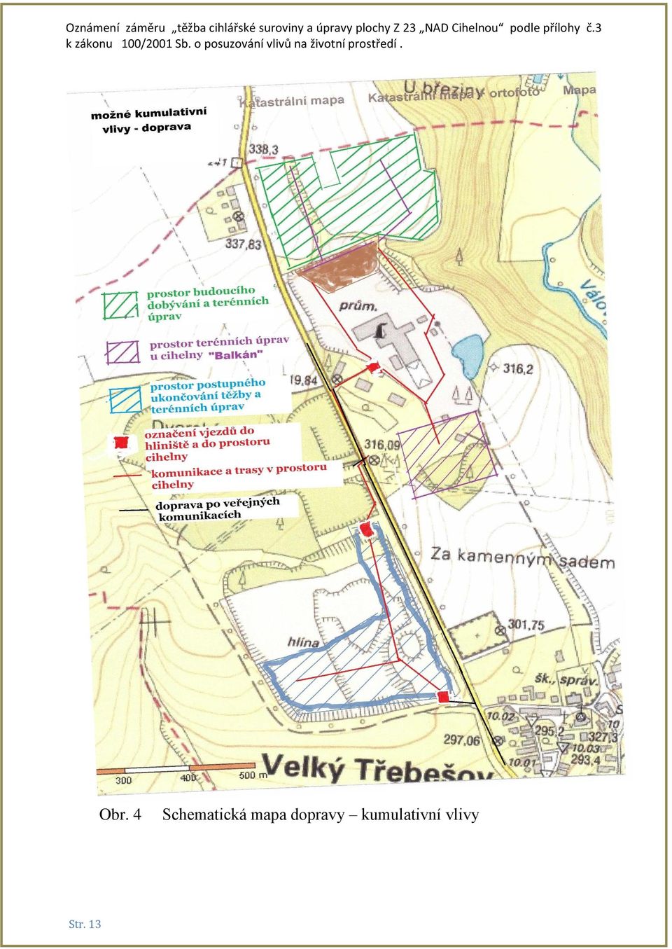 mapa dopravy