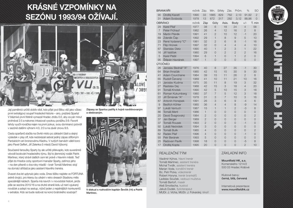 Favorit tehdy vyučil nováčka nejen na první pokus, svou dominanci potvrdil v sezóně dalšími výhrami 4:0, 2:0 a na závěr znovu 9:3.