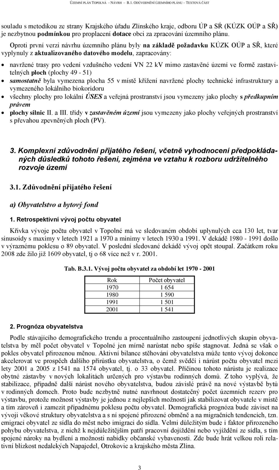 mimo zastavěné území ve formě zastavitelných ploch (plochy 49-51) samostatně byla vymezena plocha 55 v místě křížení navržené plochy technické infrastruktury a vymezeného lokálního biokoridoru