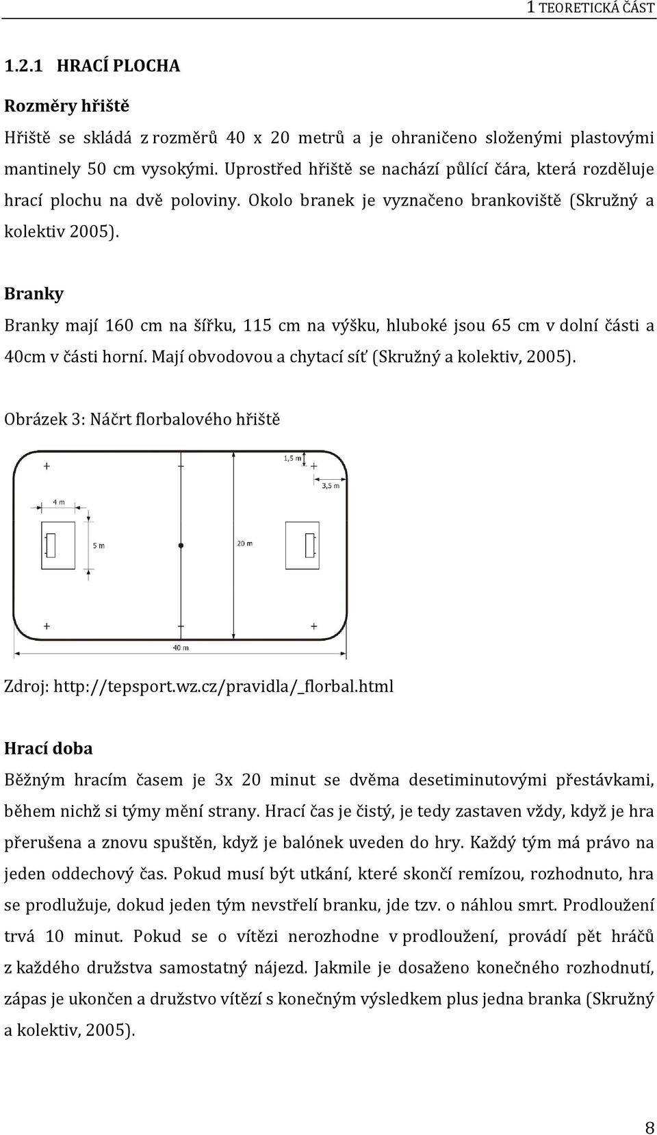 Branky Branky mají 160 cm na šířku, 115 cm na výšku, hluboké jsou 65 cm v dolní části a 40cm v části horní. Mají obvodovou a chytací síť (Skružný a kolektiv, 2005).