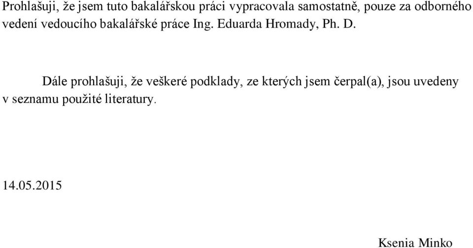 Eduarda Hromady, Ph. D.