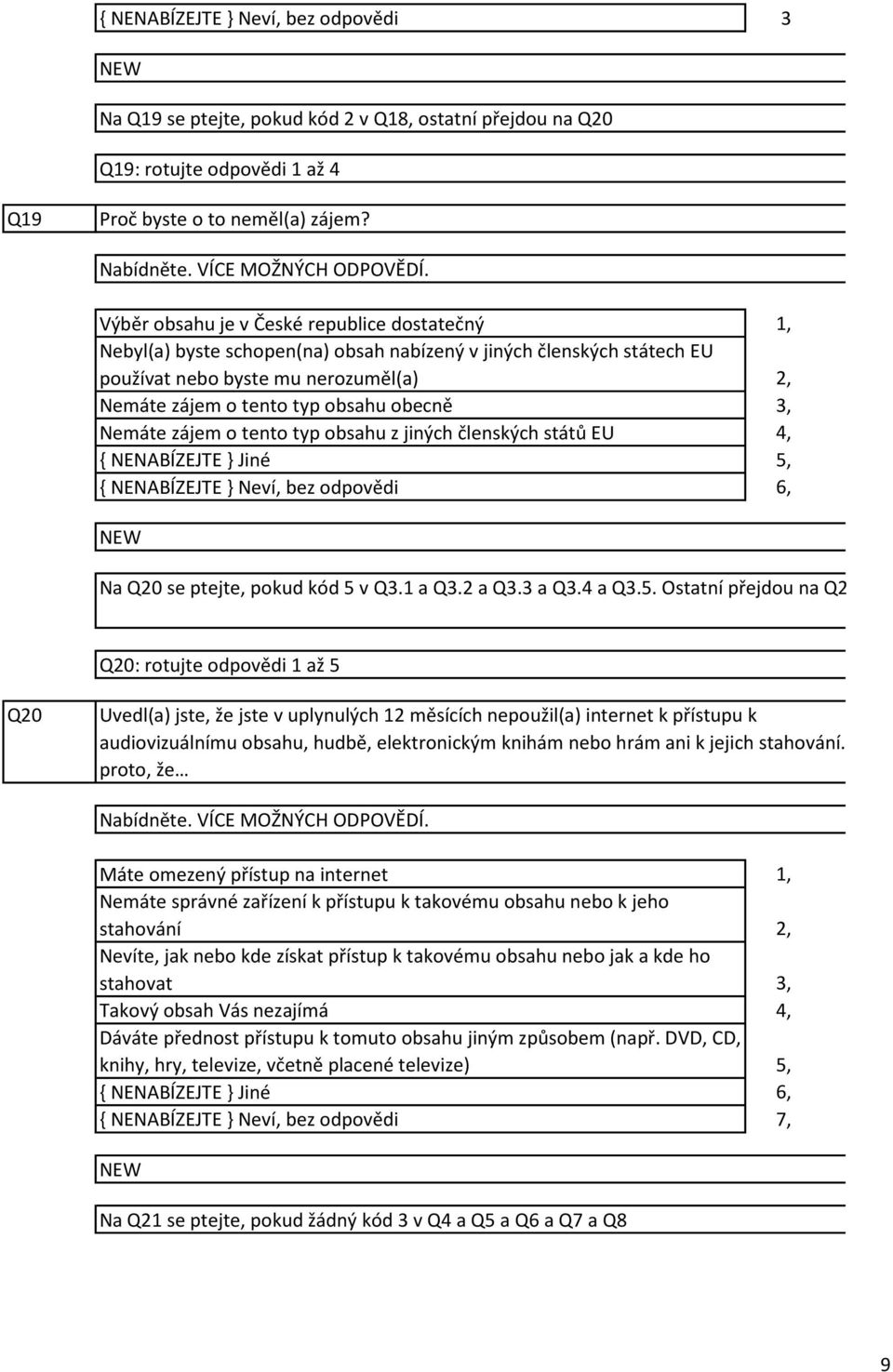 zájem o tento typ obsahu z jiných členských států EU { NENABÍZEJTE } Jiné,, 6, Na Q0 se ptejte, pokud kód v Q3. a Q3. a Q3.3 a Q3.4 a Q3.