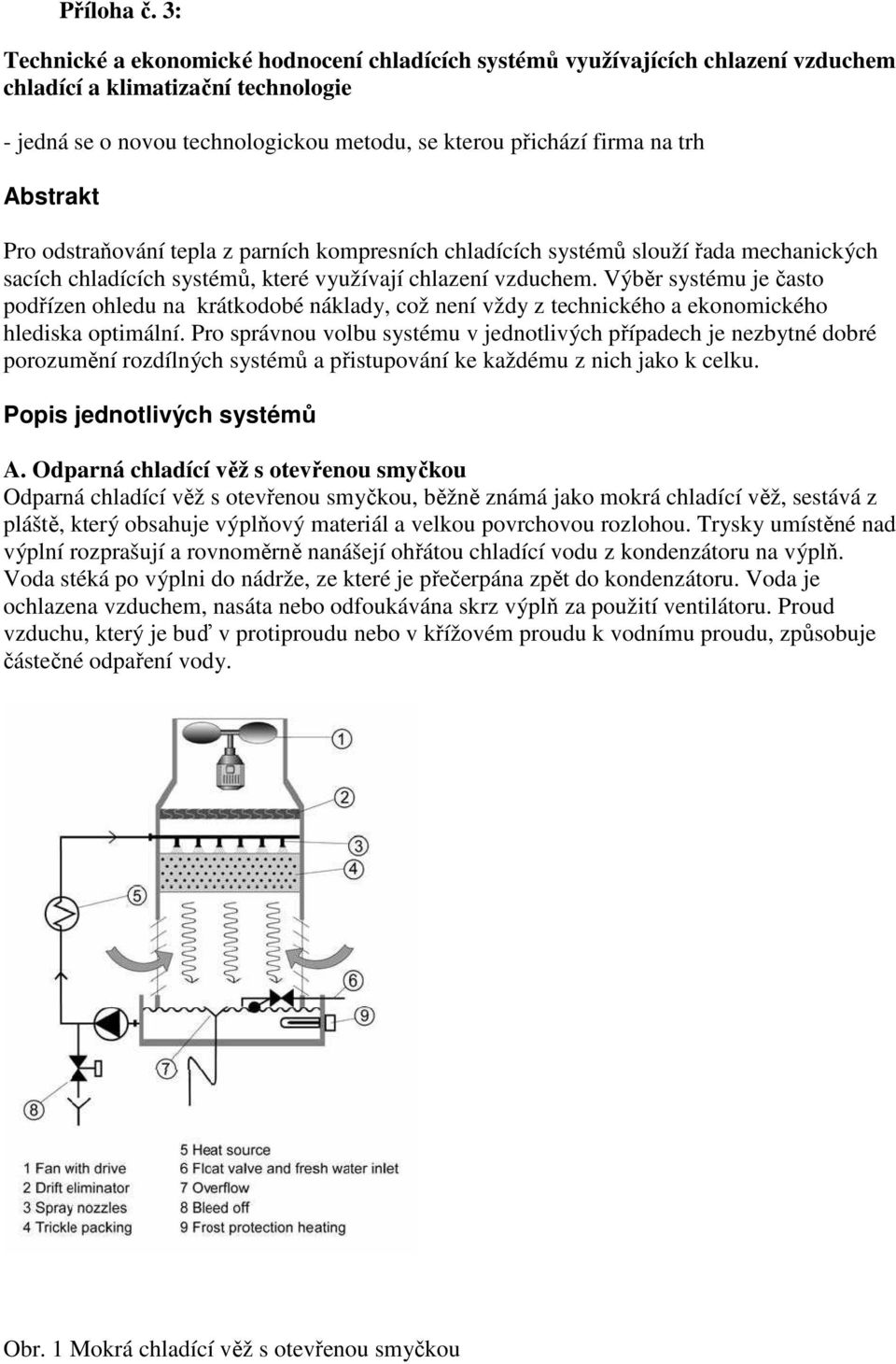 Abstrakt Pro odstraňování tepla z parních kompresních chladících systémů slouží řada mechanických sacích chladících systémů, které využívají chlazení vzduchem.