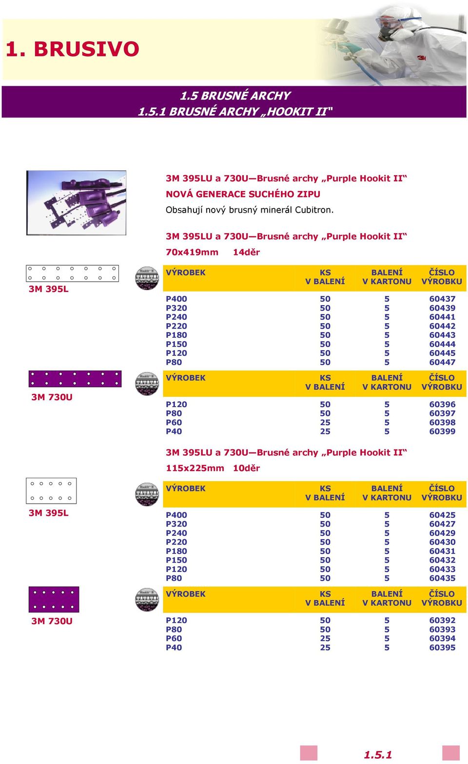 3M 39LU a 730U Brusné archy Purple Hookit II 70x9mm děr 3M 39L P00 P320 P20 P220 P80 P0 P20 P80 0 0 0 0 0 0 0 0 037 039 0 02 03 0 0