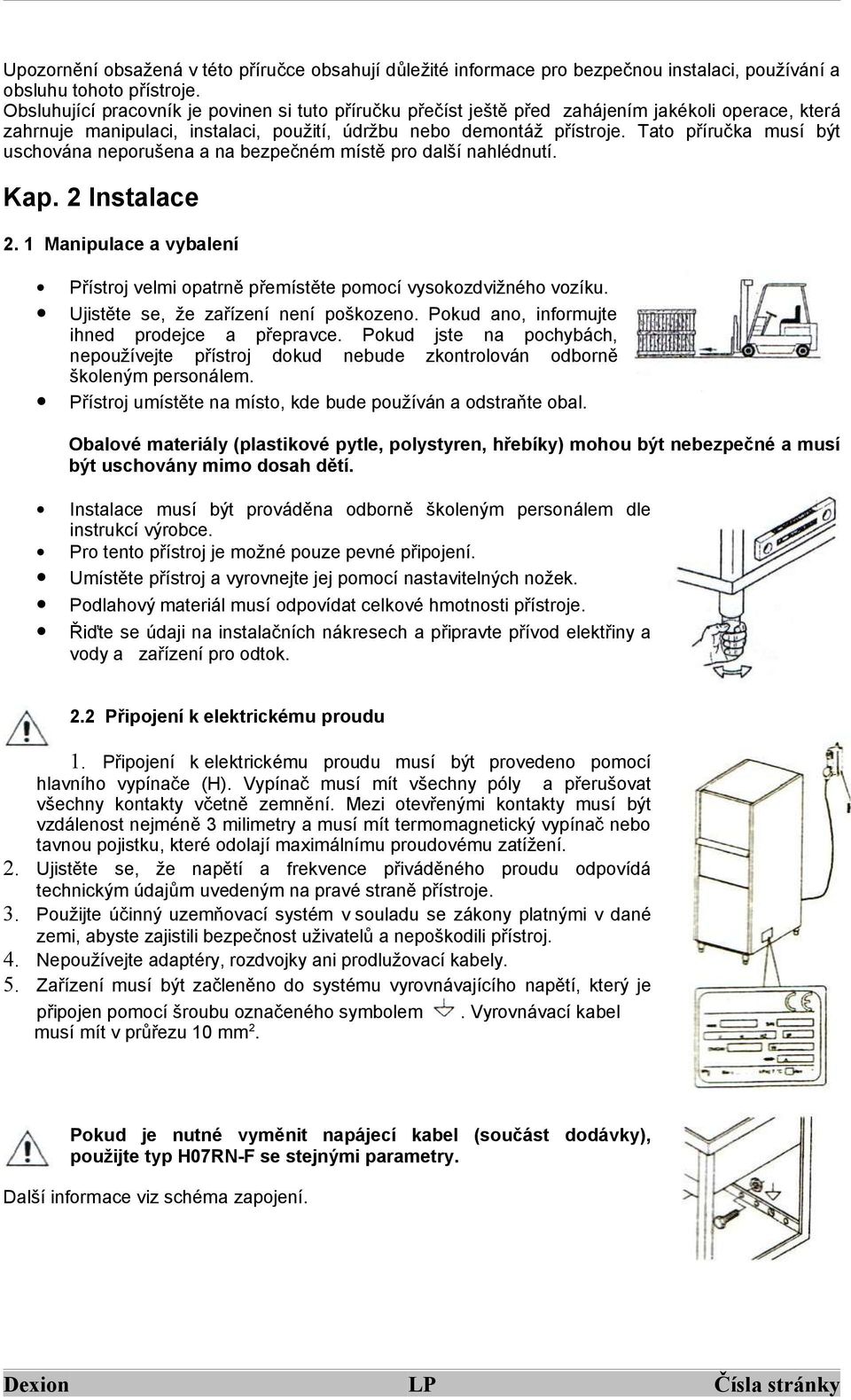 Návod k použití. Dexion LP Čísla stránky - PDF Free Download