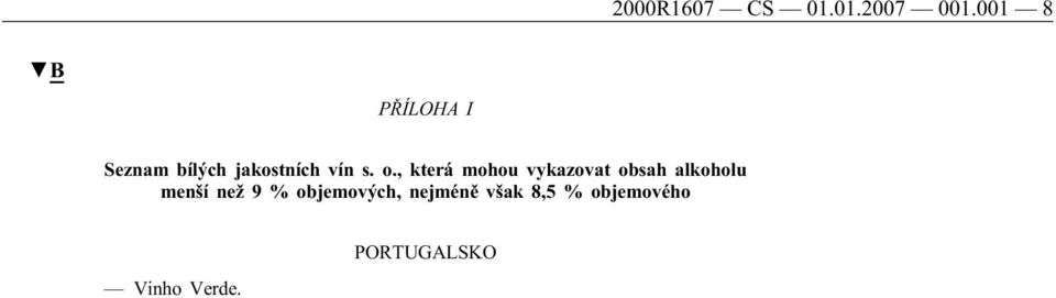 , která mohou vykazovat obsah alkoholu menší než