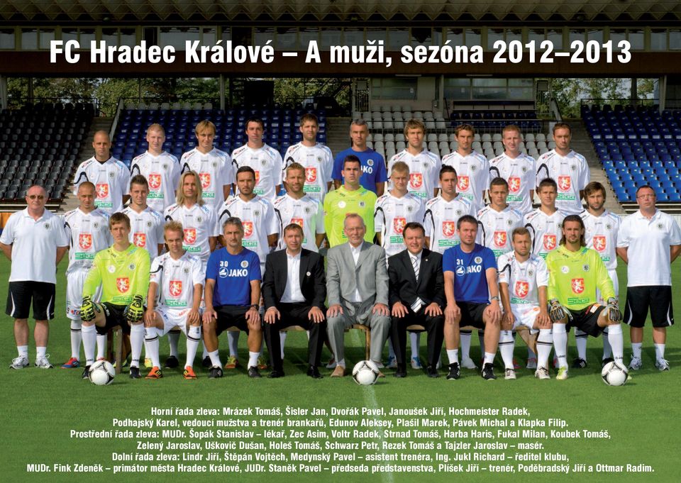 Šopák Stanislav lékař, Zec Asim, Voltr Radek, Strnad Tomáš, Harba Haris, Fukal Milan, Koubek Tomáš, Zelený Jaroslav, Uškovič Dušan, Holeš Tomáš, Schwarz Petr, Rezek Tomáš a Tajzler