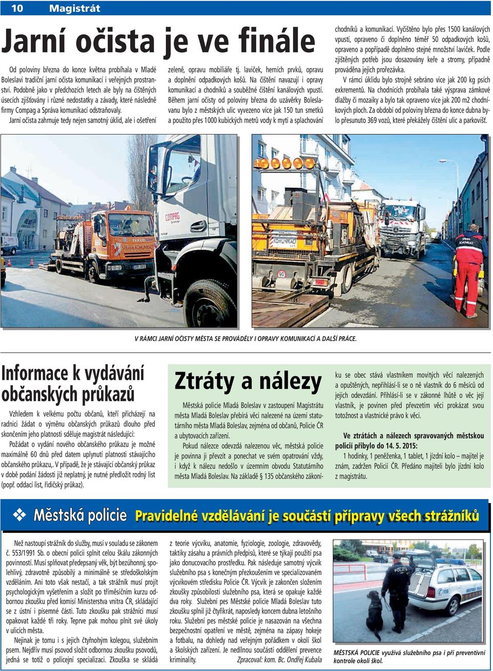 Jarní očista zahrnuje tedy nejen samotný úklid, ale i ošetření zeleně, opravu mobiliáře tj. laviček, herních prvků, opravu a doplnění odpadkových košů.