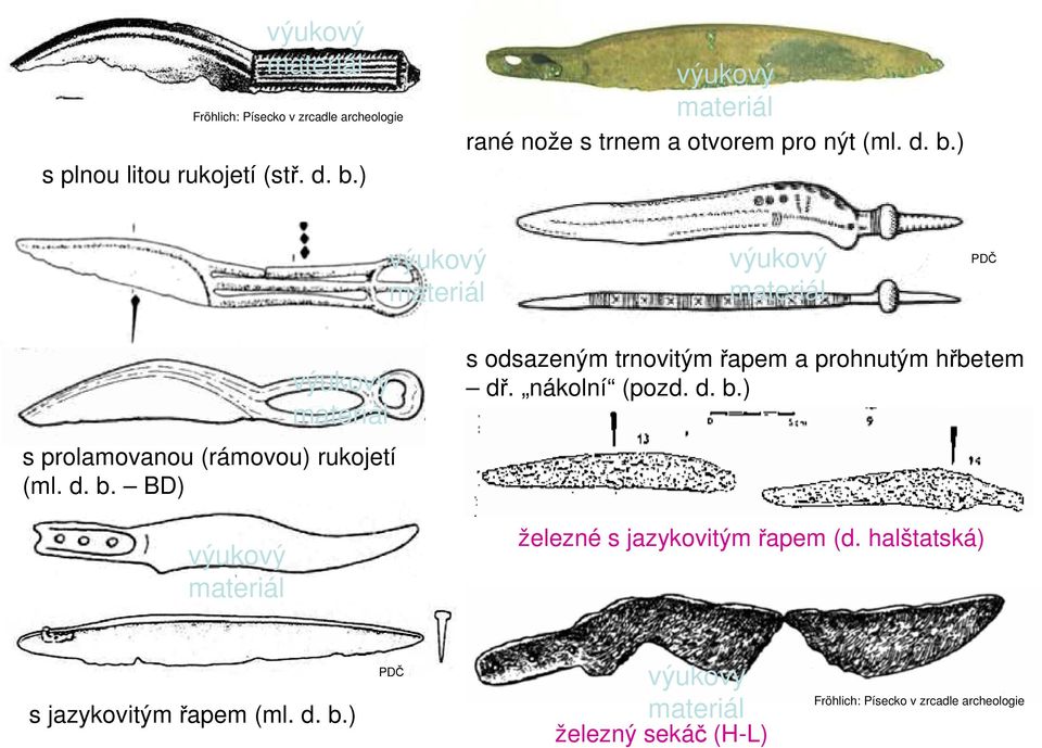 ) PDČ s prolamovanou (rámovou) rukojetí (ml. d. b.