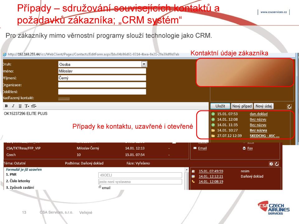 programy slouží technologie jako CRM.