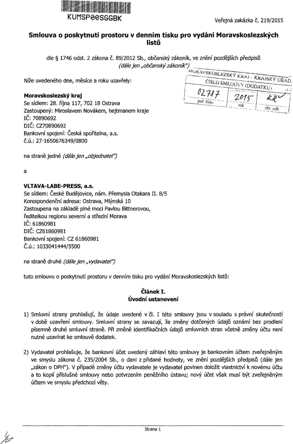 Moravskoslezský kraj j pyp*t \ Q,Mtr\ ŽS^/ Se sídlem: 28. října 117, 702 18 Ostrava ' -^^Í'iT.