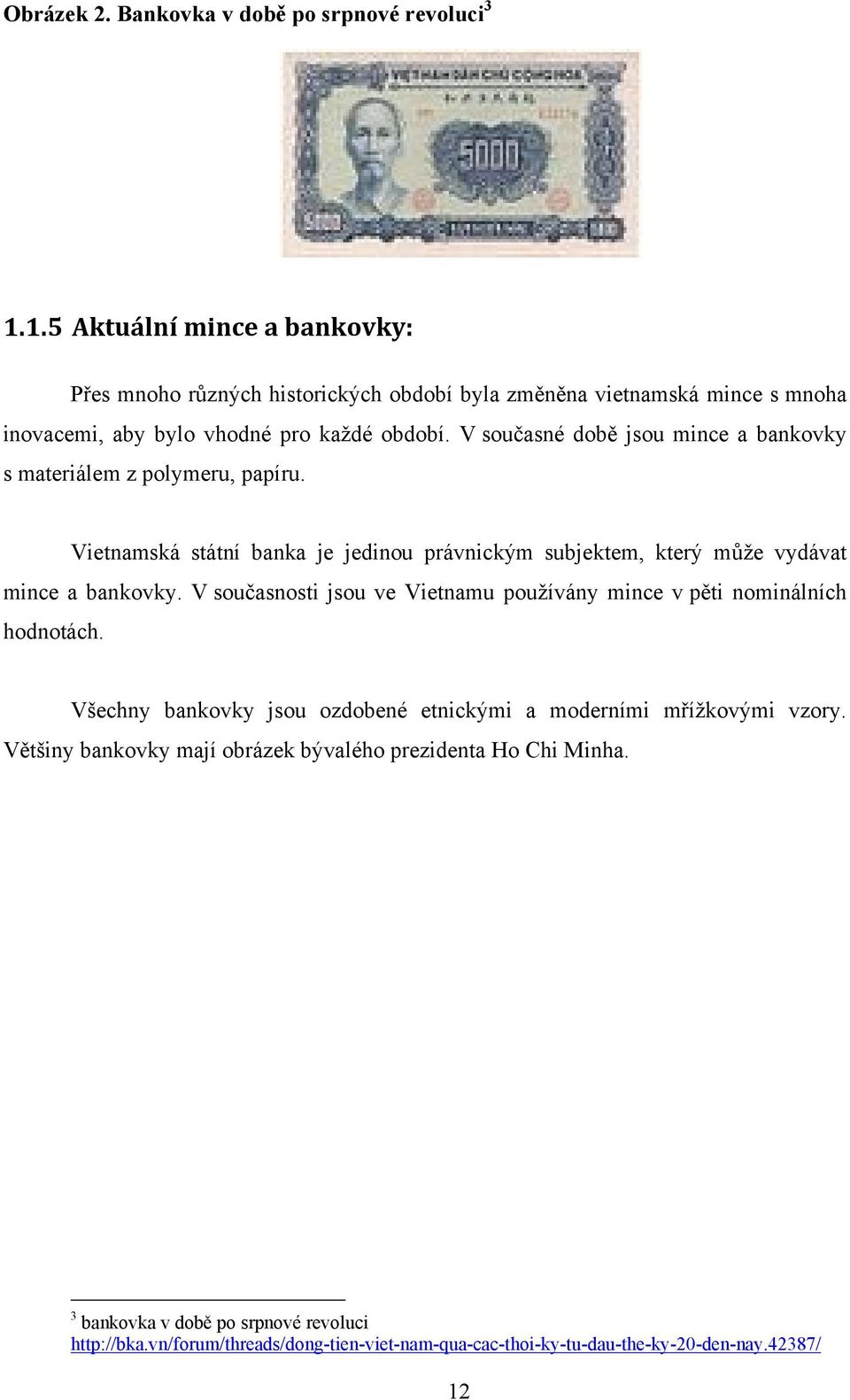 V současné době jsou mince a bankovky s materiálem z polymeru, papíru. Vietnamská státní banka je jedinou právnickým subjektem, který můţe vydávat mince a bankovky.