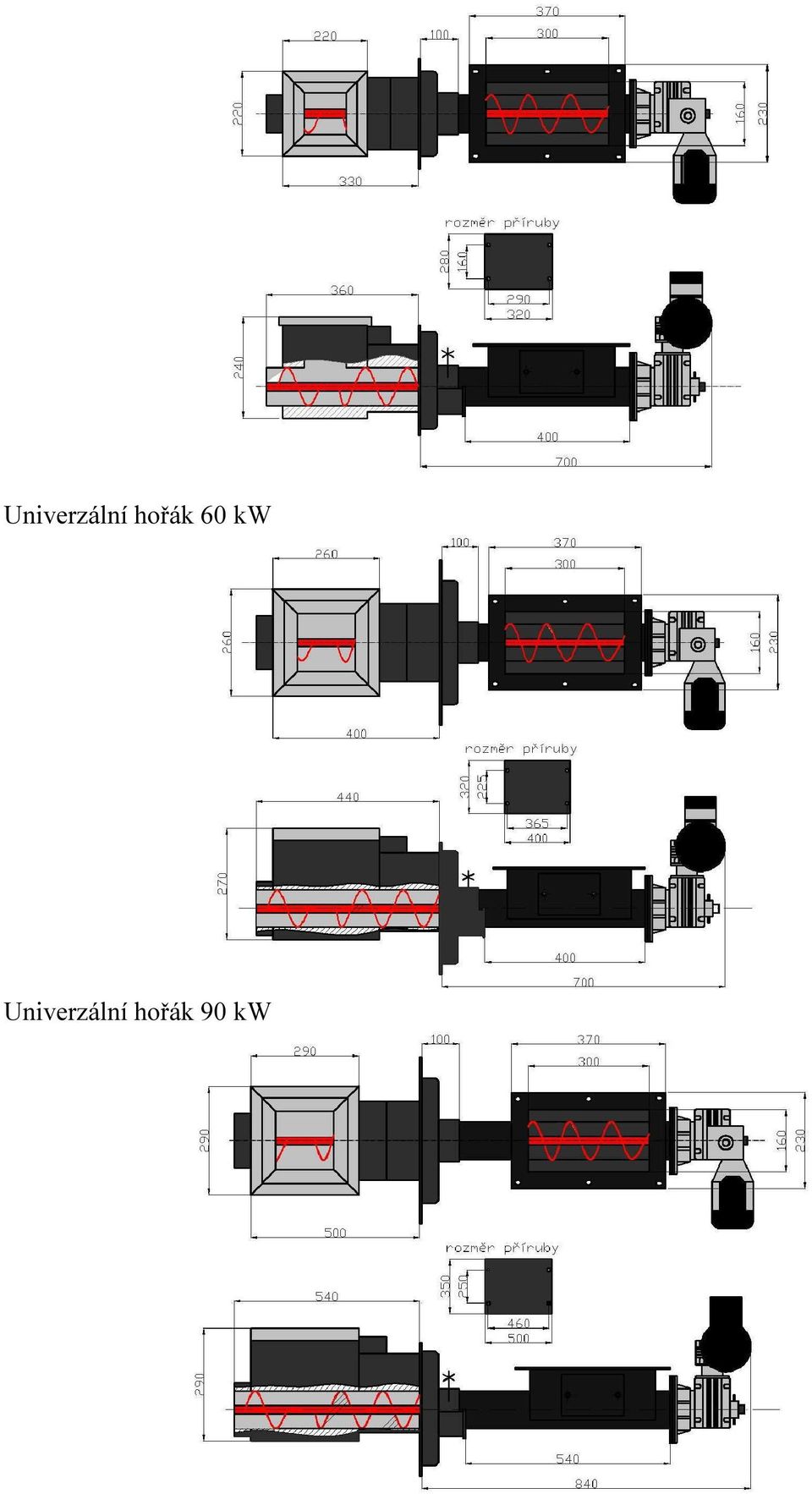 hořák 90 kw