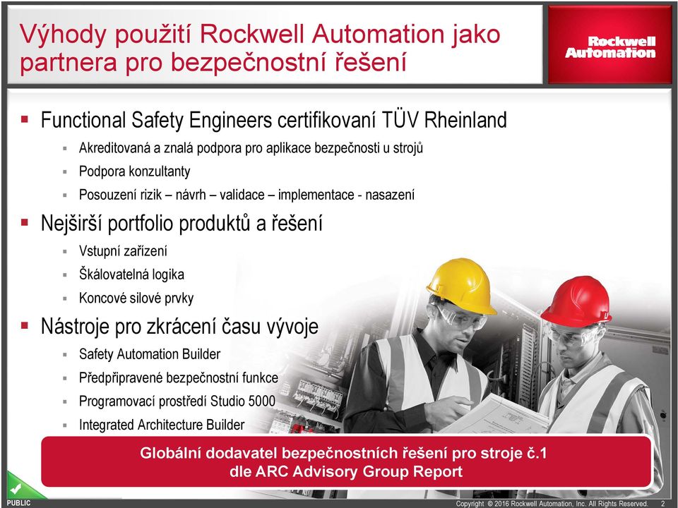 řešení Vstupní zařízení Škálovatelná logika Koncové silové prvky Nástroje pro zkrácení času vývoje Safety Automation Builder Předpřipravené bezpečnostní