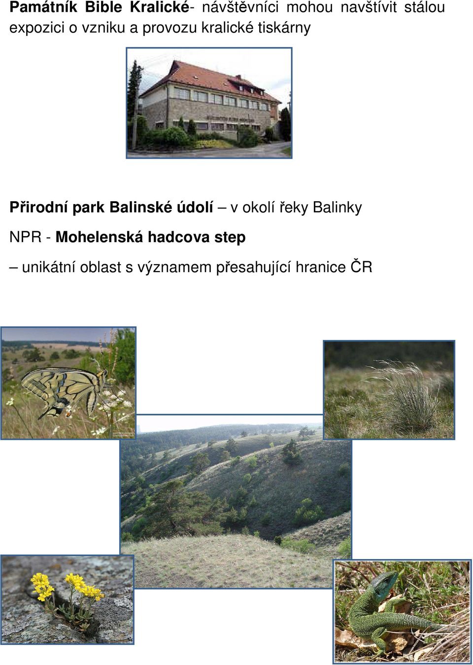 Přirodní park Balinské údolí v okolí řeky Balinky NPR -