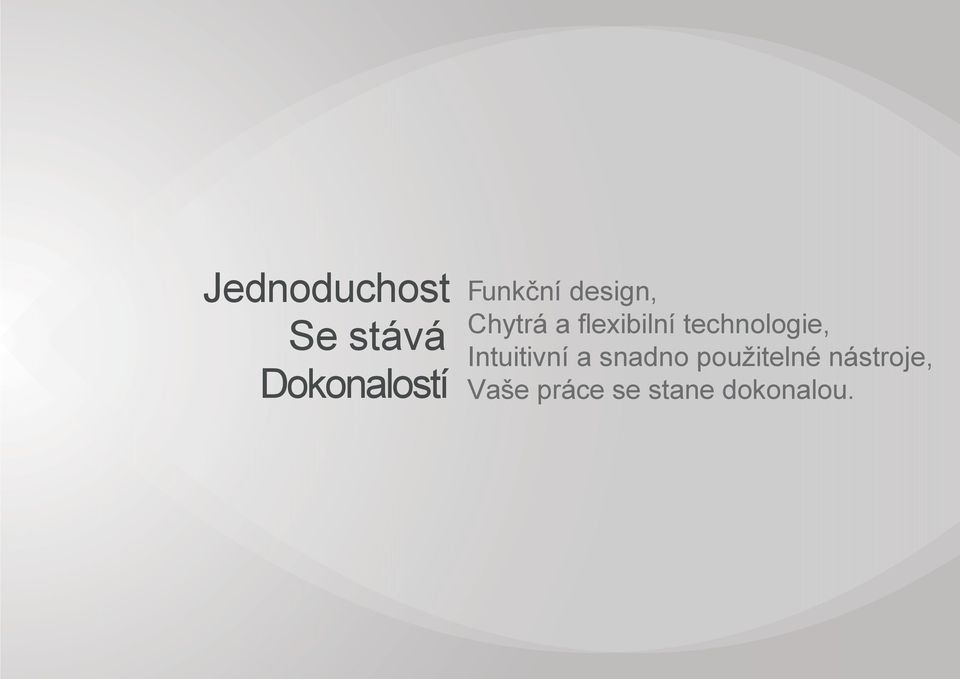 technologie, Intuitivní a snadno