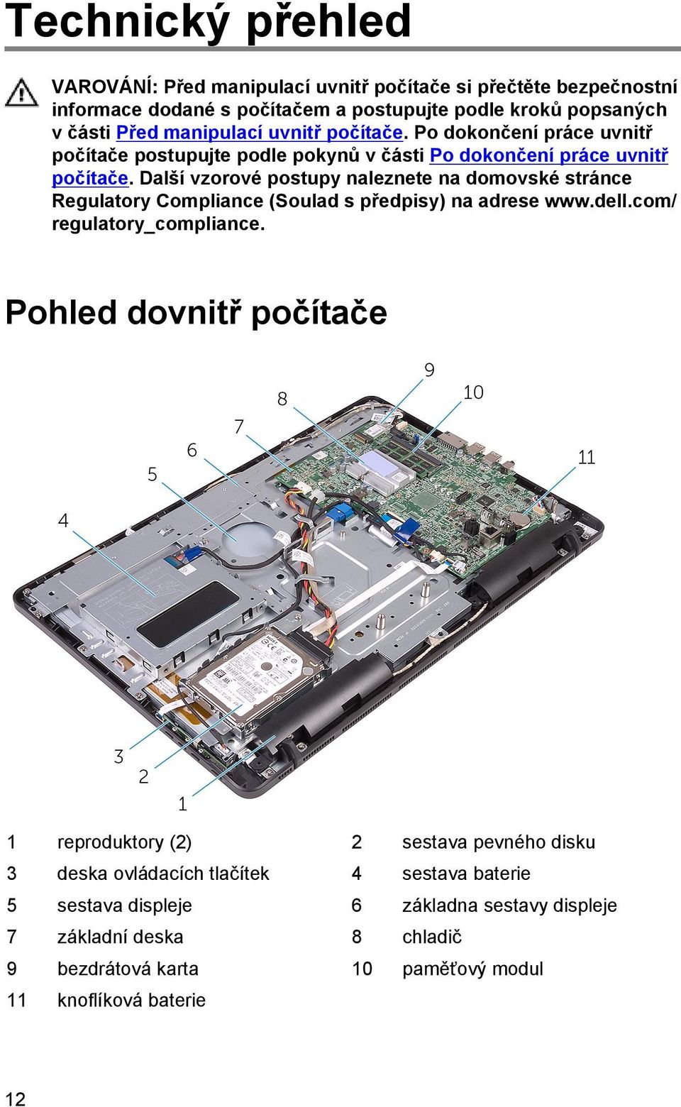 Další vzorové postupy naleznete na domovské stránce Regulatory Compliance (Soulad s předpisy) na adrese www.dell.com/ regulatory_compliance.