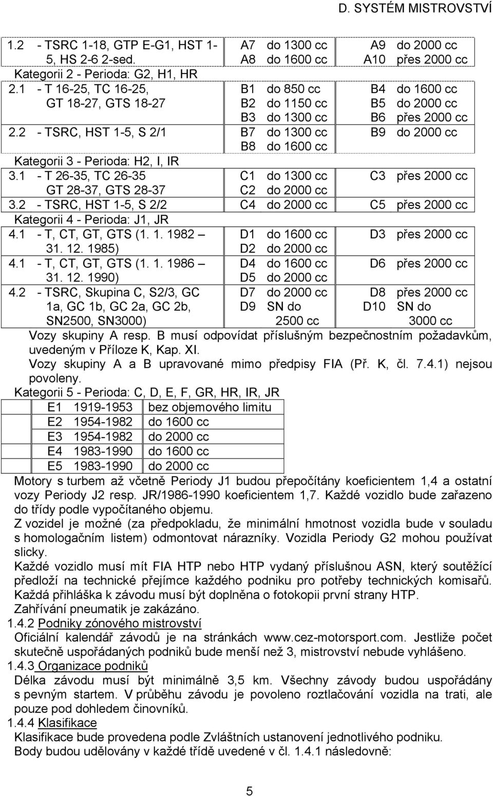 1 - T 26-35, TC 26-35 C1 GT 28-37, GTS 28-37 C2 do 1300 cc do 1600 cc do 850 cc do 1150 cc do 1300 cc do 1300 cc do 1600 cc A9 A10 B4 B5 B6 do 2000 cc přes 2000 cc do 1600 cc do 2000 cc přes 2000 cc