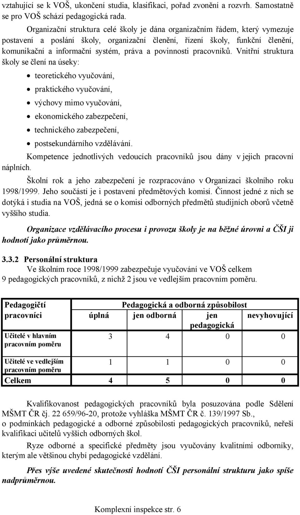 povinnosti pracovníků.