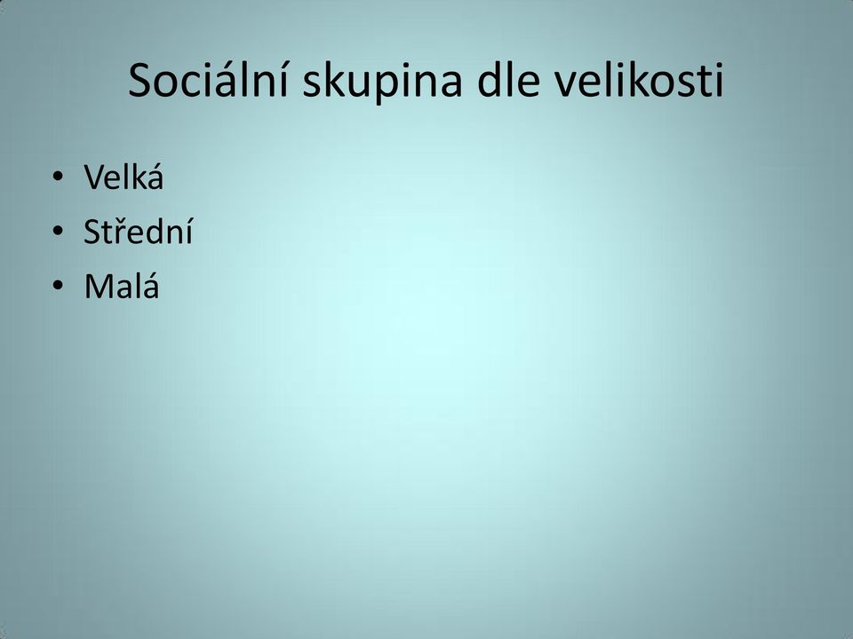 velikosti