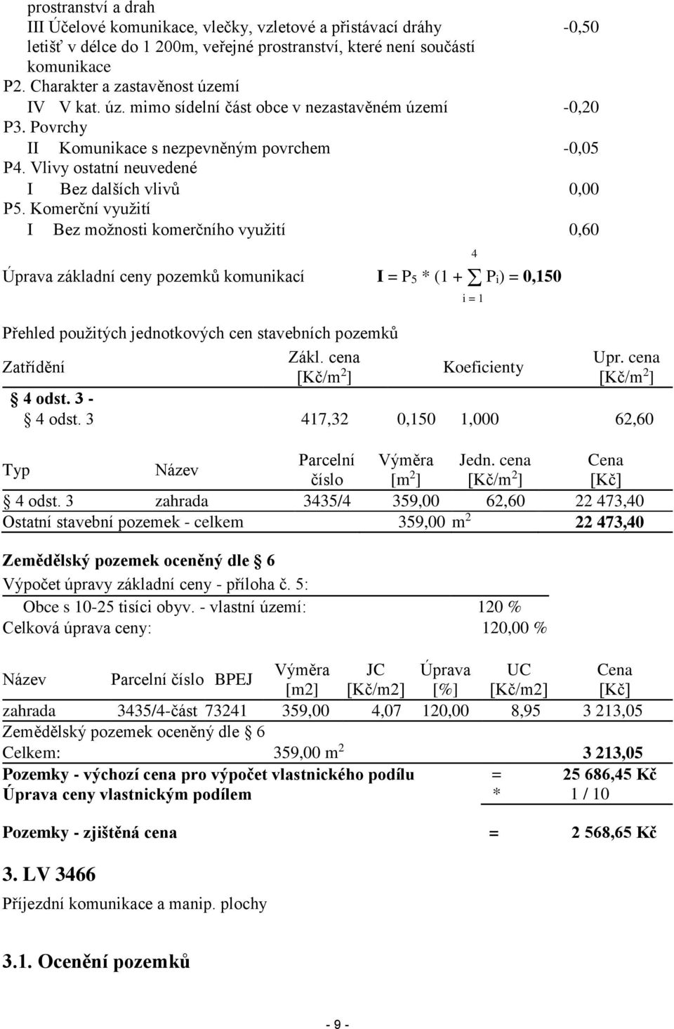 Vlivy ostatní neuvedené I Bez dalších vlivů 0,00 P5.