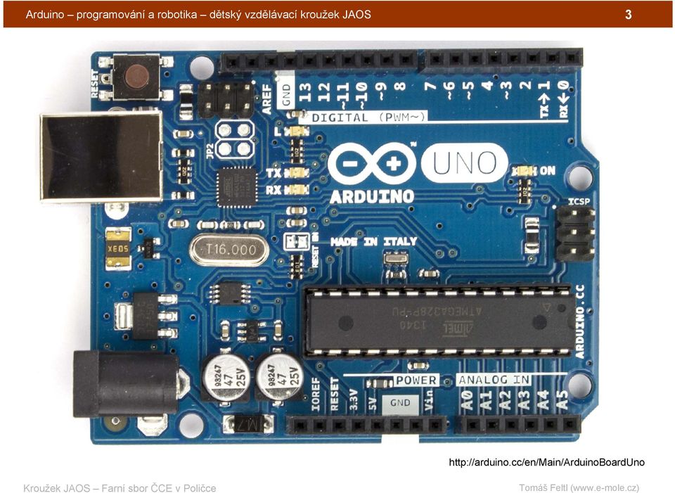 kroužek JAOS 3 Arduino UNO R3