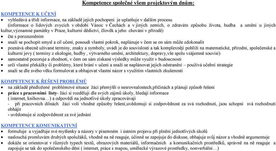 smysl a cíl učení, posoudí vlastní pokrok, naplánuje v čem se on sám může zdokonalit poznává obecně užívané termíny, znaky a symboly, uvádí je do souvislostí a tak komplexněji pohlíží na matematické,